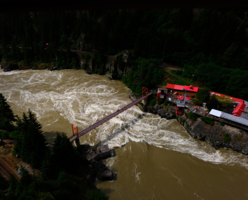 bird's eye view of Hell's Gate Airtram